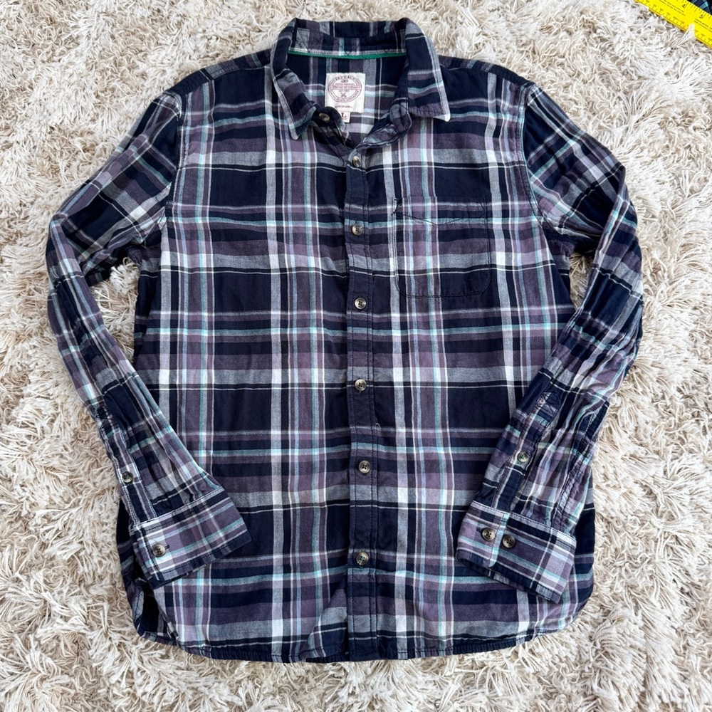 Fat Face Linen Button Down Long Sleeve Shirt